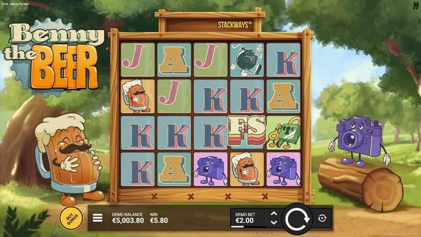 Benny The Beer slot screen 2