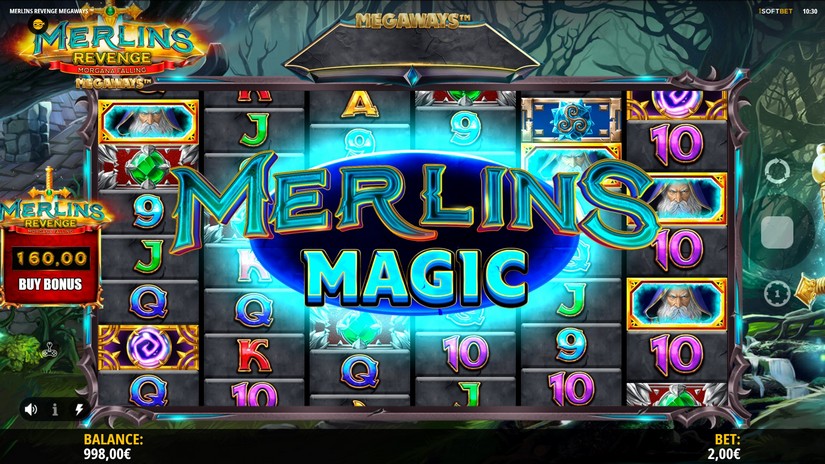 Merlin’s Revenge Megaways slot screen 2
