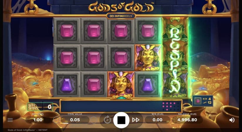 Gods of Gold Infinireels slot screen 2