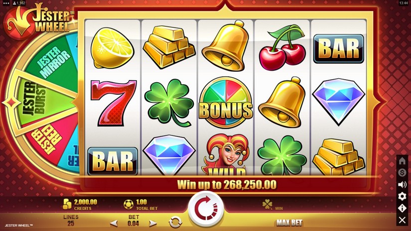 Jester Wheel slot screen 1