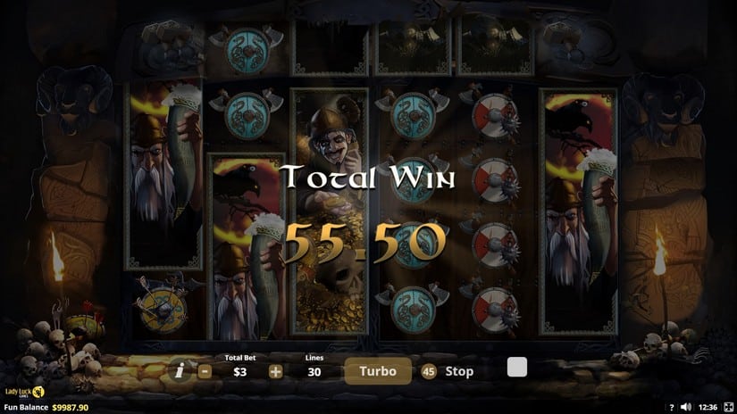 Valholl Hall of the Slain slot screen 6