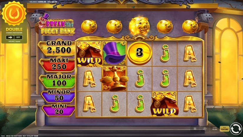 Break The Piggy Bank slot screen 2