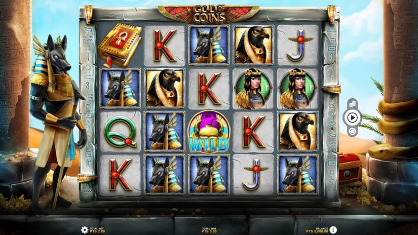 God Of Coins slot screen 1