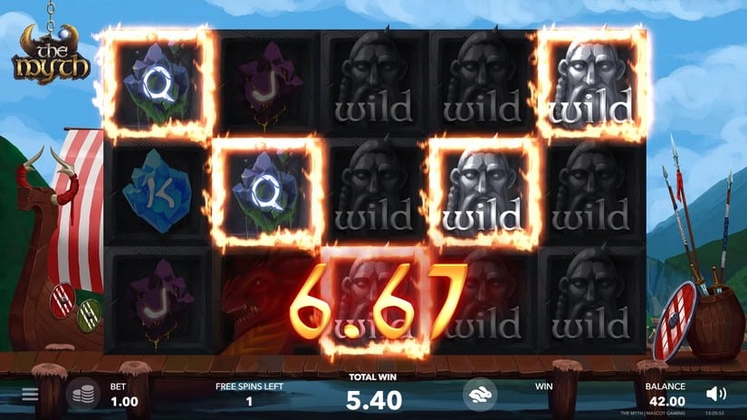 The Myth slot screen 4