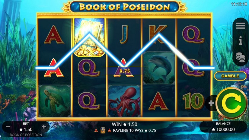 Book of Poseidon slot screen 2