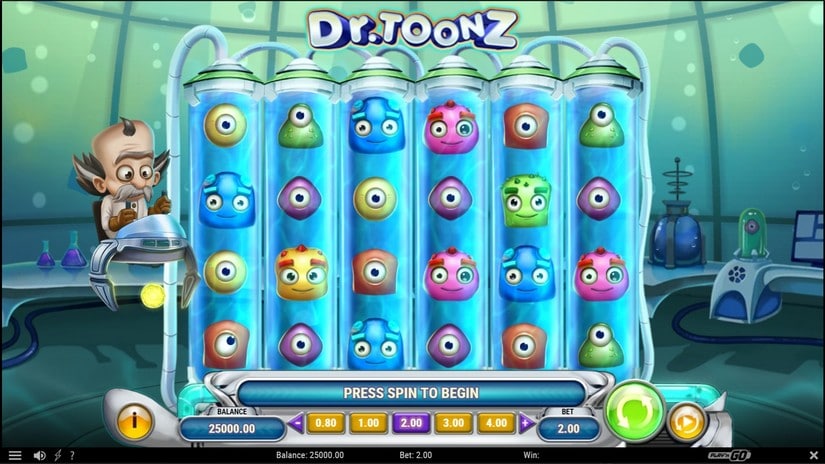 Dr Toonz slot screen 1