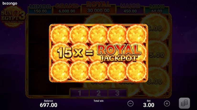 Sun of Egypt 3 slot screen 5