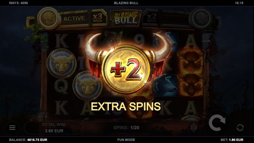 Blazing Bull slot screen 4