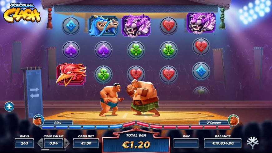 Yokozuna Clash slot screen 6