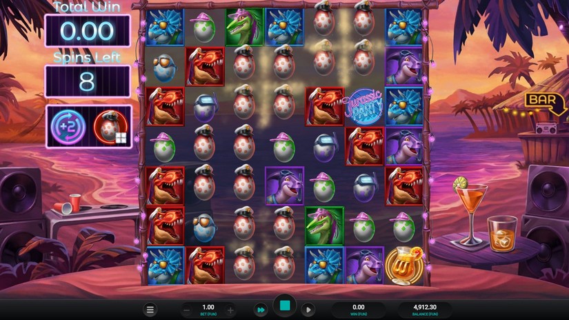 Jurassic Party slot screen 7