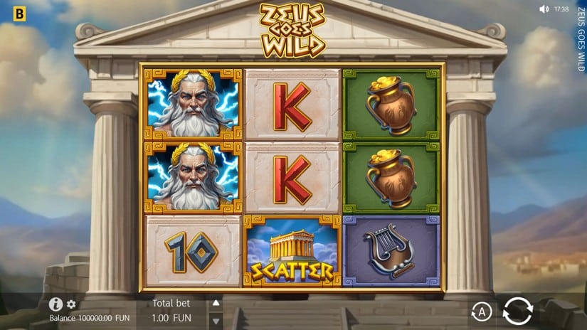 Zeus Goes Wild slot screen 1