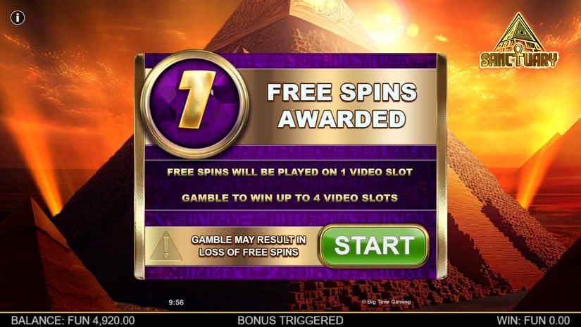 Sanctuary slot screen 2