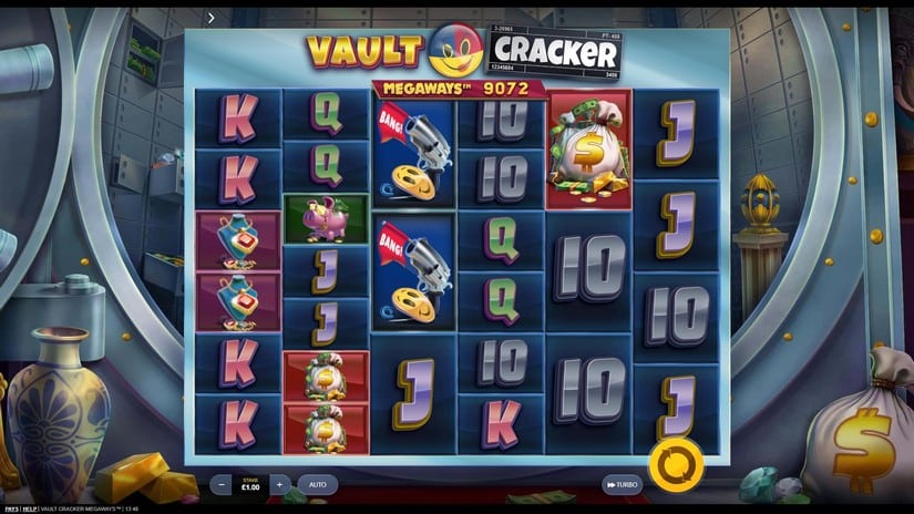 Vault Cracker Megaways slot screen 1