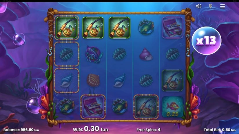 Fish ‘n’ Nudge slot screen 2