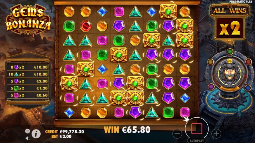 Gems Bonanza slot screen 2
