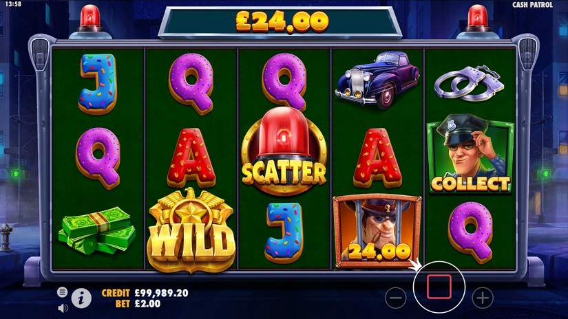 Cash Patrol slot screen 4