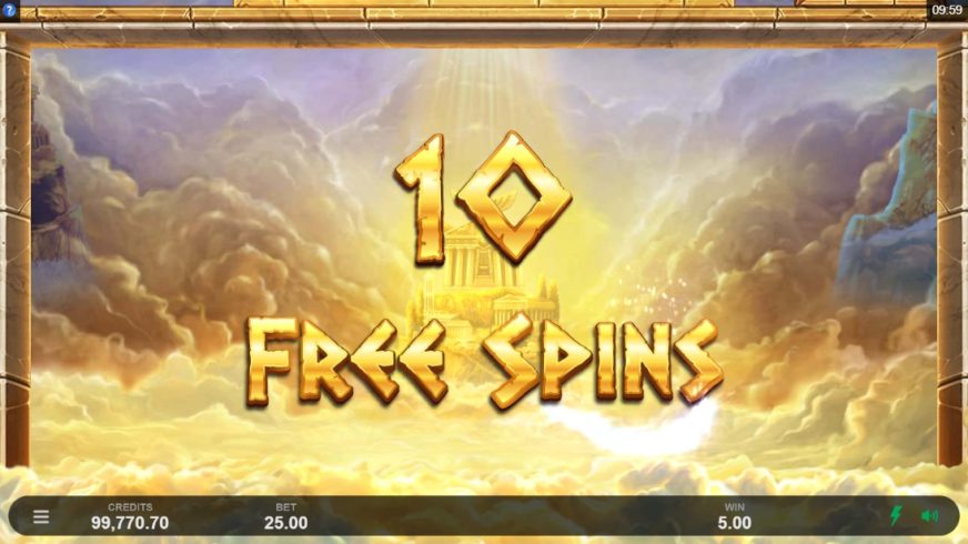 Ancient Fortunes: Zeus slot screen 4