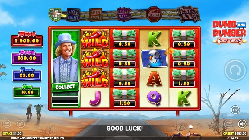 Dumb and Dumber Route to Riches slot screen 3