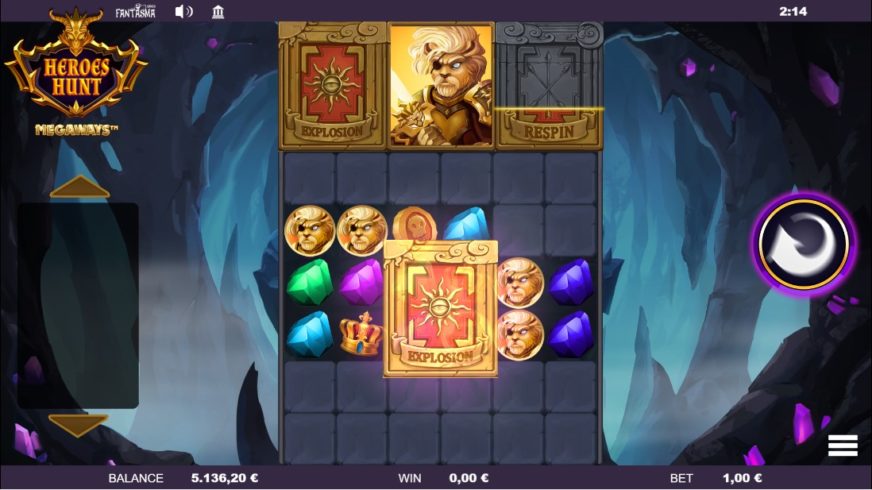 Heroes Hunt Megaways slot screen 2