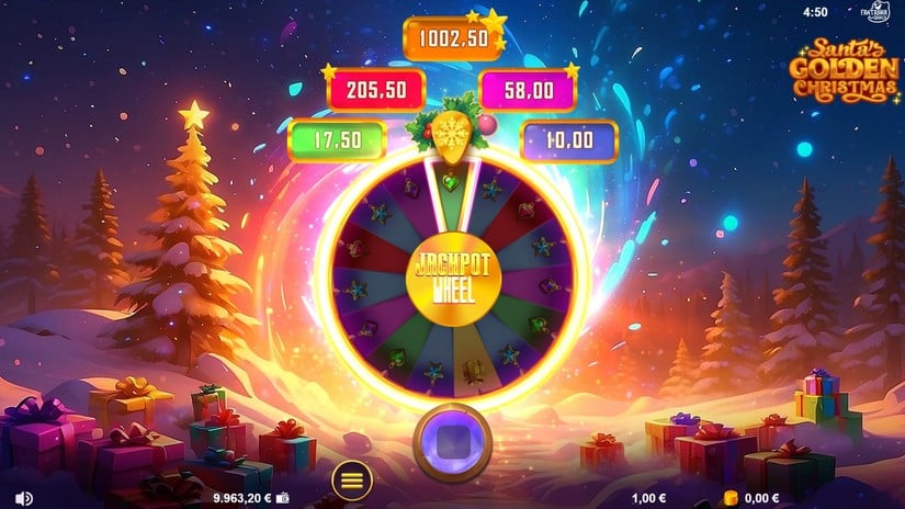 Santa’s Golden Christmas slot screen 4