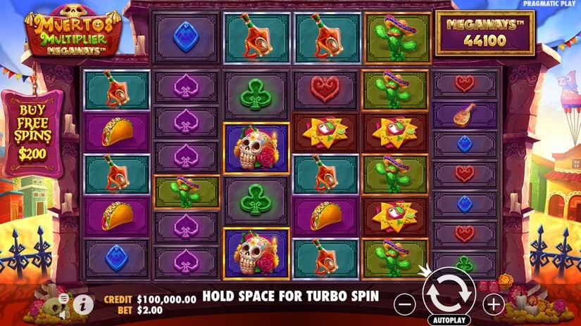 Muertos Multiplier Megaways slot screen 1