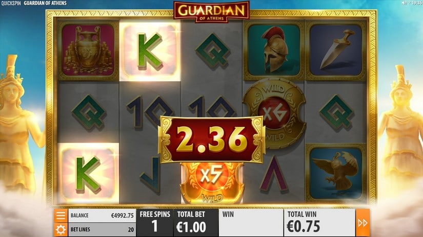Guardian of Athens slot screen 4
