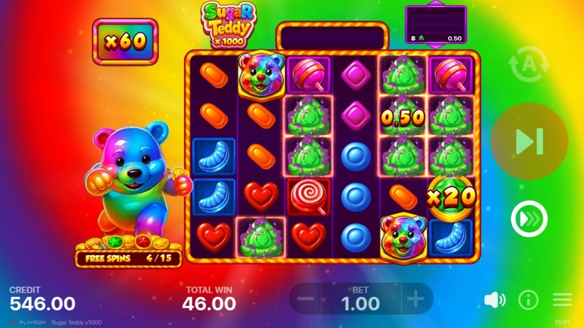 Sugar Teddy x1000 slot screen 4