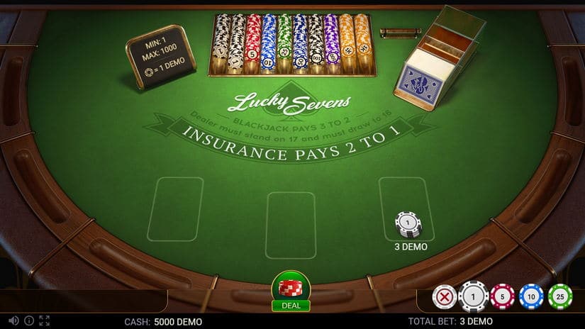 BlackJack Lucky Sevens slot screen 0