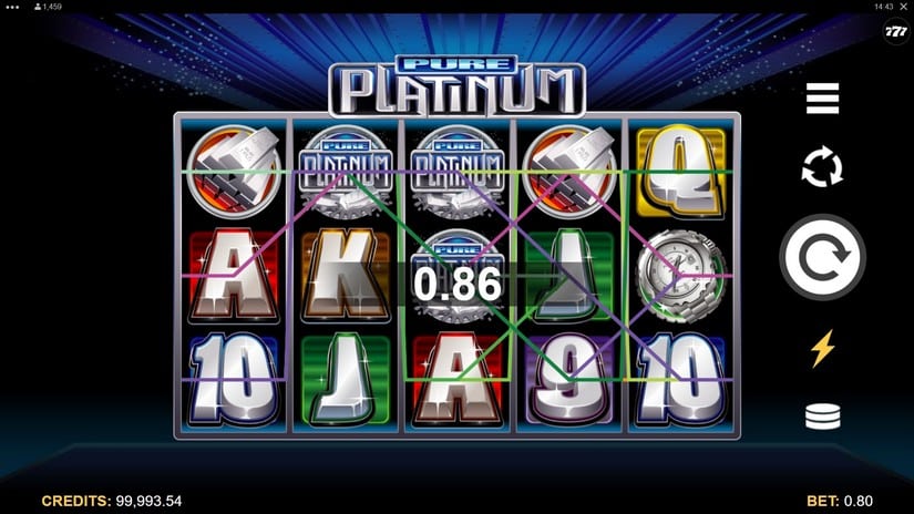 Pure Platinum slot screen 4