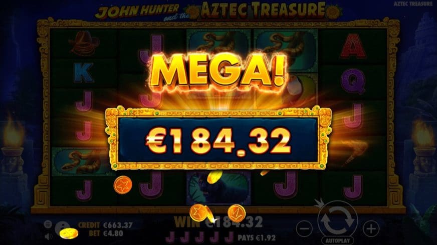 John Hunter and the Aztec Treasure slot screen 3