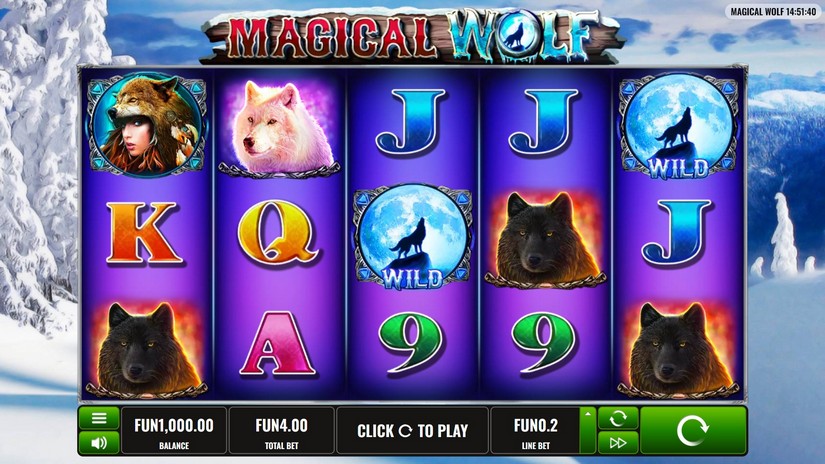 Magical Wolf slot screen 1