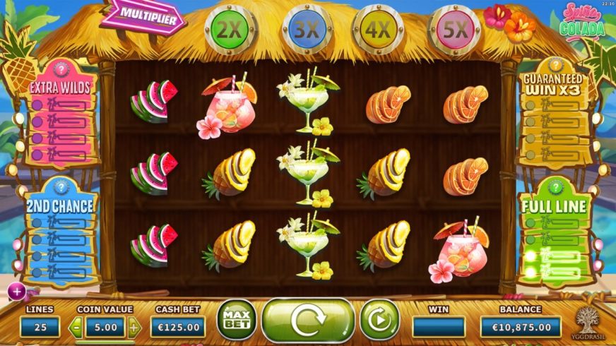 Spina Colada slot screen 1