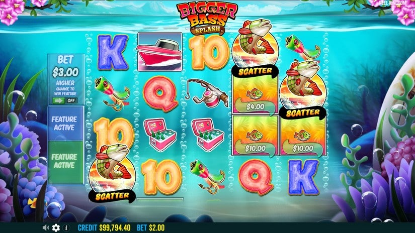 Bigger Bass Splash slot screen 2