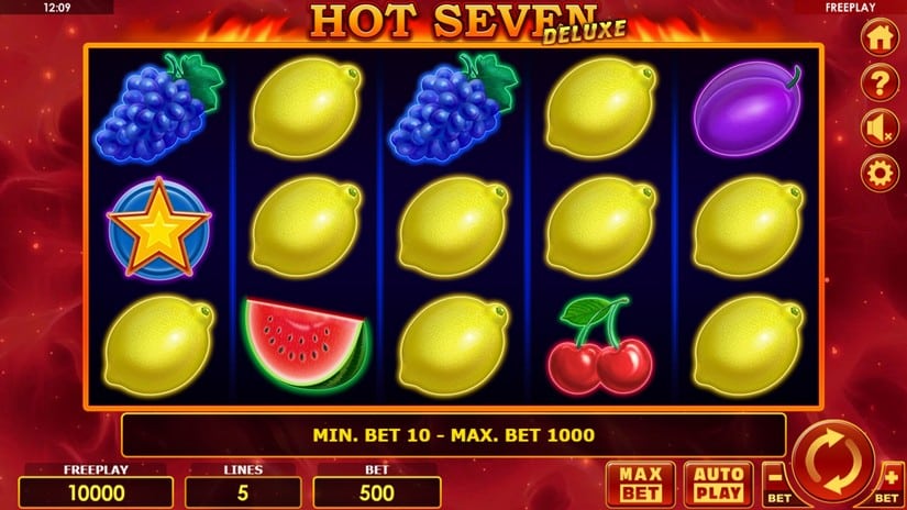 Hot Seven Deluxe slot screen 1