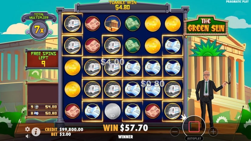 The Green Sun slot screen 6