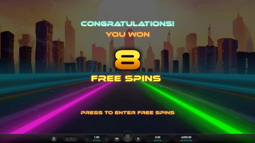 Galactic Racers slot screen 3