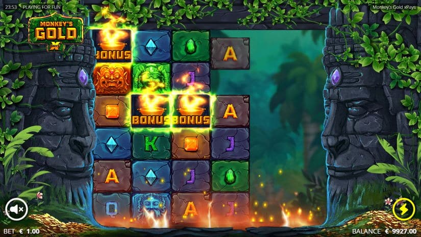 Monkey’s Gold xPays slot screen 2