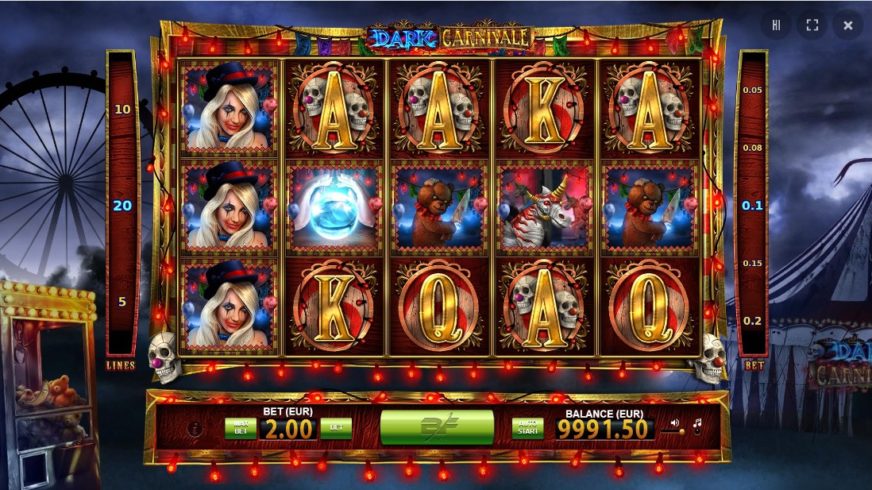 Dark Carnivale slot screen 1