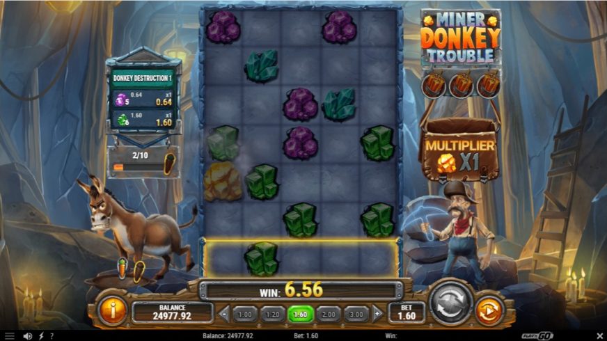 Miner Donkey Trouble slot screen 2