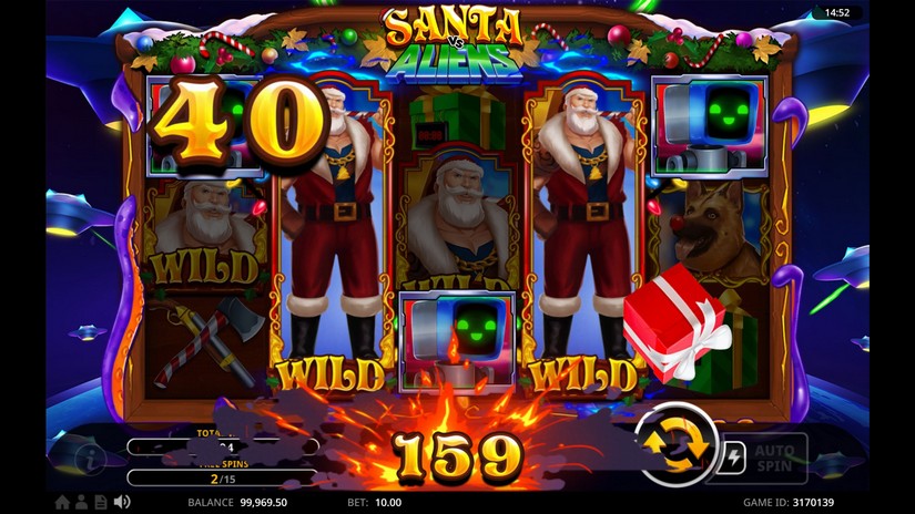 Santa Vs Aliens slot screen 6