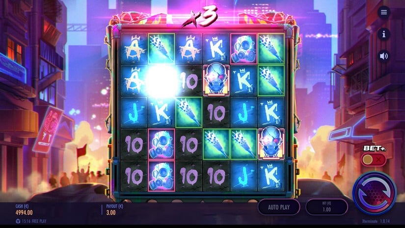 Xterminate slot screen 2