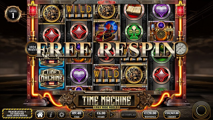 Time Machine slot screen 4