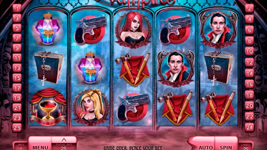 The Vampires slot screen 4