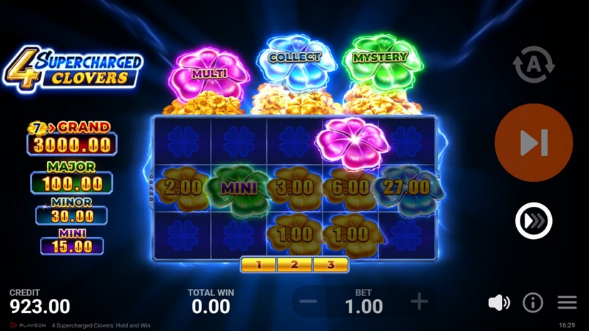 4 Supercharged Clovers: Hold and Win slot screen 4
