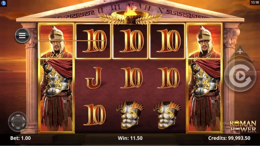 Roman Power slot screen 3