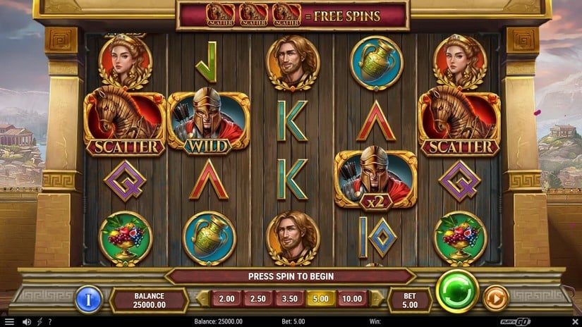 Gates of Troy slot screen 1