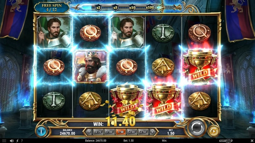 The Sword and the Grail Excalibur slot screen 5