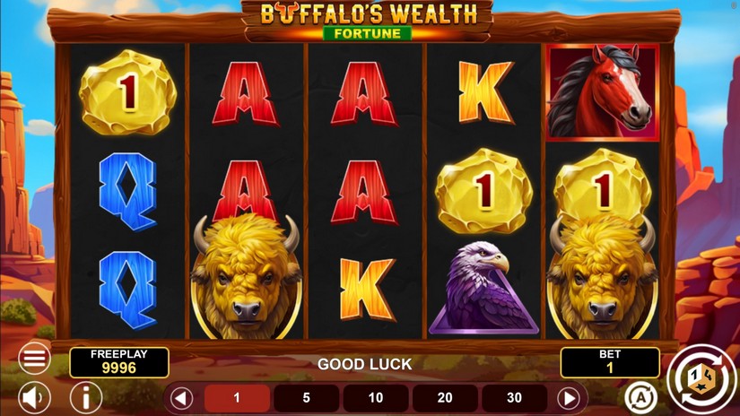 Buffalo’s Wealth Fortune slot screen 3