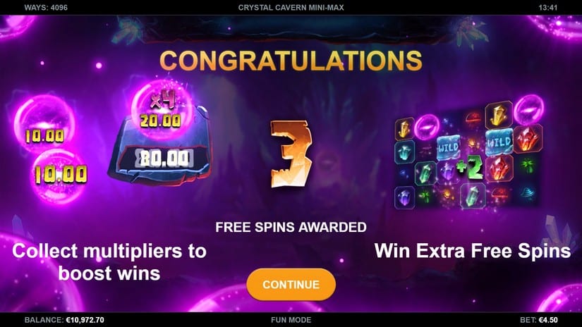 Crystal Cavern Mini-Max slot screen 5