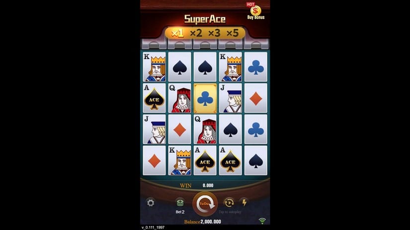 Super Ace slot screen 1
